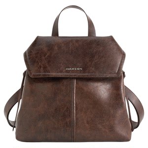 
CHARLES/KEITH Spring and Summer Wear CK2-60671790 Retro Large Capacity Commuting Handheld Backpack for Women