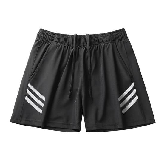 Running sports shorts men's fast dry ice silk marathon summer thin fitness track and field training three -point pants new
