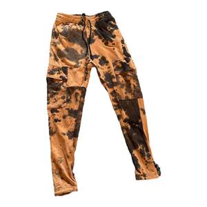 Foreign trade men's autumn and winter plus velvet multi-pocket work pants, hoodies, casual pants, trousers, trousers, trousers, sports pants
