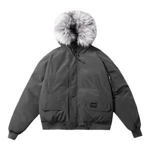 
FDR American fur collar cotton-padded jacket men's winter thickened warm couple's jacket pie jacket down jacket for women