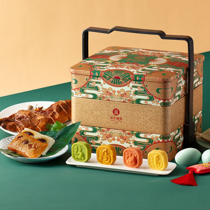 御茶膳房端午节粽子礼盒装有机甜粽鲜肉粽酱鸭咸鸭蛋高端送礼礼品