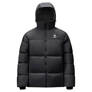 
[Camel stove] Sports three-proof down jacket for men in winter couple thickened hooded waterproof bread down jacket for women