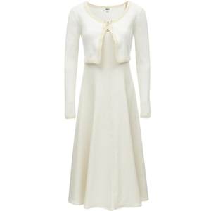 [Xiaoxiangfeng] ONLY Early Autumn Quiet Temperament Knitted Set A-line Dangling Dress Women 123307049
