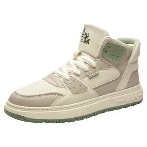 
Putian high-top men's shoes spring trendy brand versatile casual flat shoes youth basketball sports heightening white trendy shoes