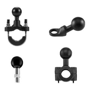 Motorcycle bracket accessories mobile navigation vehicle handle fixed M10 ball head rearview mirror base connecting cycling equipment
