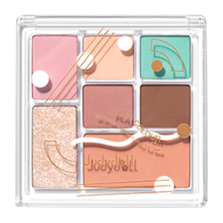 Juduo Orange Eyeshadow Seven-color Combination Palette Highlight Blush Contouring All-in-one Matte Pearlescent Seven-color Palette Fun 4 Colors