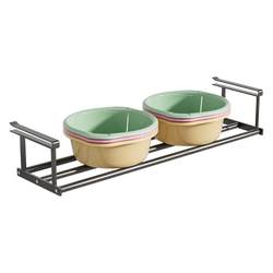Retractable strong load-bearing non-deformable basin storage rack
