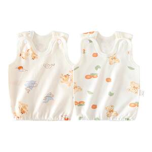 
Beileyi newborn baby vest pure cotton category A baby clothes newborn small month old 3 months sling boy autumn