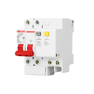 Delixi air switch with leakage protector 2p63A home leakage protection 32A circuit breaker air -conditioned air -boom 220V
