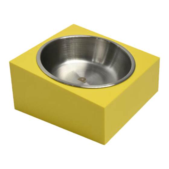 PPKP pet building blocks, food bowl, cat bowl, protection of cervical vertebrae, dog bowl, anti-overturning drinking water, double bowl pet supplies