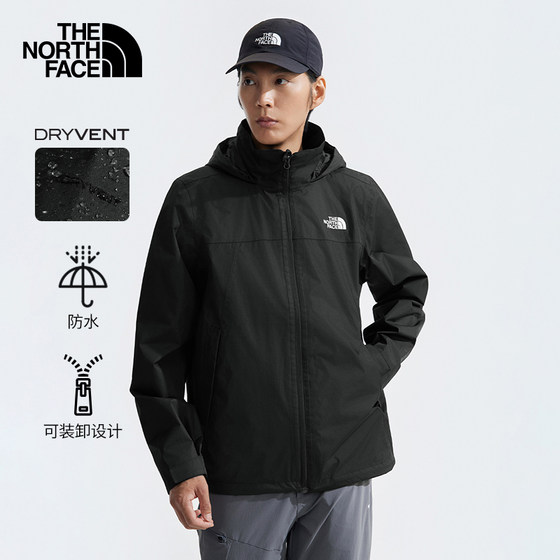 TheNorthFace北面冲锋衣男防水透汽户外运动黑武士可加内胆25新款