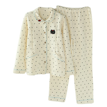 
Fuduo maternity pajamas, autumn and winter air cotton confinement clothes, postpartum nursing clothes, maternity home clothes, can be worn outside the suit