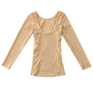 Autumn and winter long -sleeved long trousers diverted body suit, thin waist and abdomen, hip -hip bundle waist beauty shape thinning the whole body