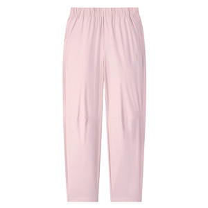 Pink fashionable ice silk casual pants for women in summer, thin, slimming, quick-drying sports pants, cool carrot and small-footed harem pants