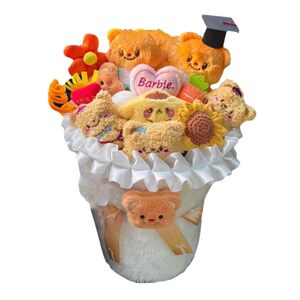 
Extra large cute butter bear doll bouquet, high-value doll, creative doll for girlfriend, Women's Day gift