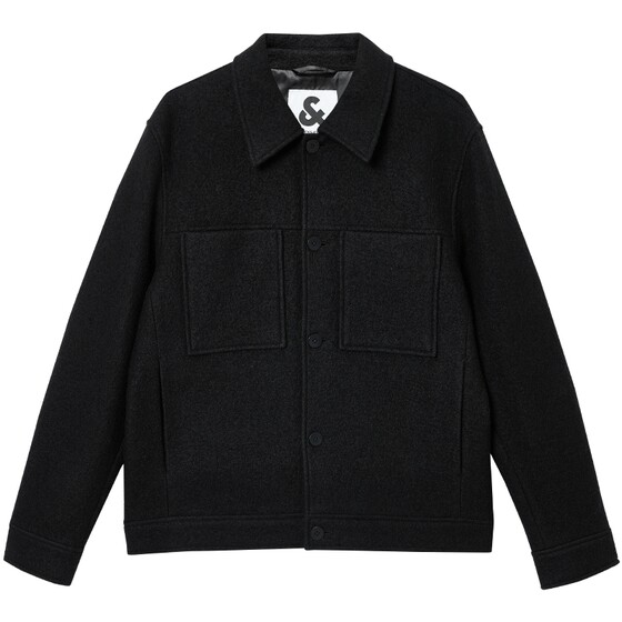 
[Pure Wool] Jack Jones Woolen Coat Men's Autumn Solid Color Lapel Jacket Top Quiet Luxury Sheep Stylish Men's Clothing