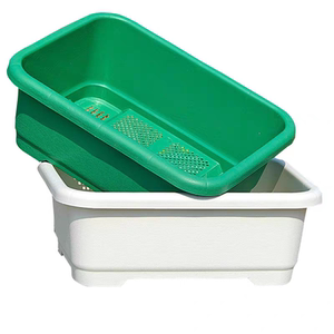 
Balcony vegetable pot thickened rectangular plastic pot home vegetable planting pot vegetable artifact flower pot strawberry flower planting
