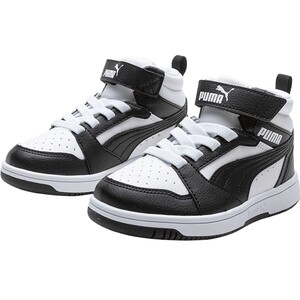 
PUMA Puma Children's Shoes Boys and Girls' Shoes Children's Stretch Shoes Velcro Middle Casual High-top Basketball Sports Shoes