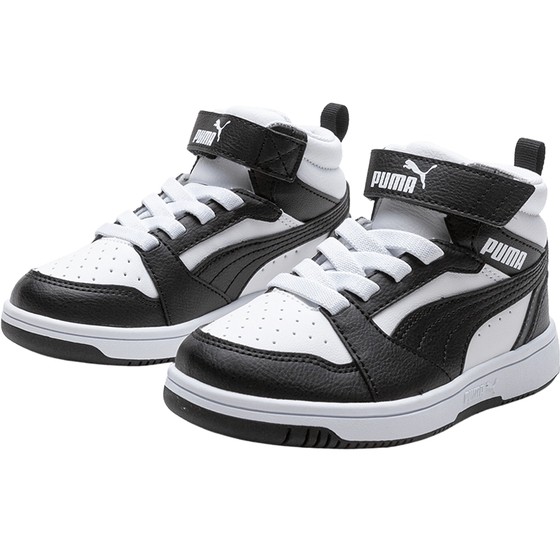 
PUMA Puma Children's Shoes Boys and Girls' Shoes Children's Stretch Shoes Velcro Middle Casual High-top Basketball Sports Shoes