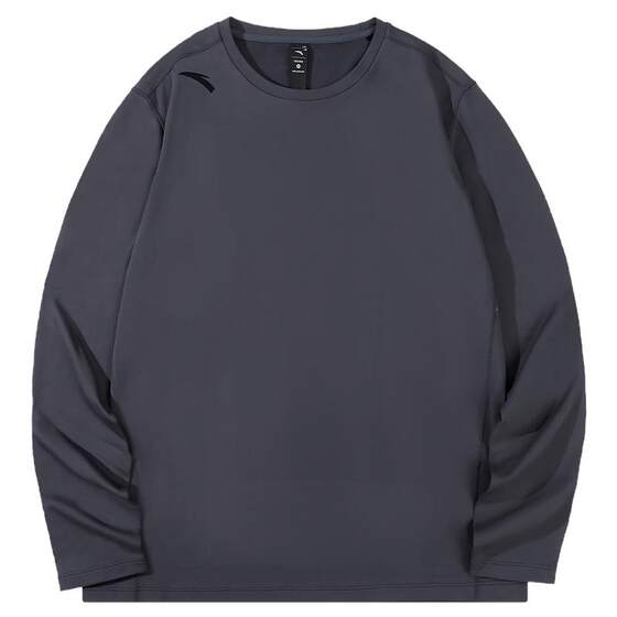 
ANTA men's long-sleeved T-shirt autumn and winter new velvet warm round-neck sweatshirt inner layering shirt men's clothing