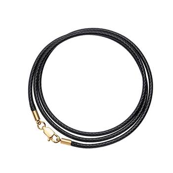 Flower anti-sweat wax leather rope necklace rope