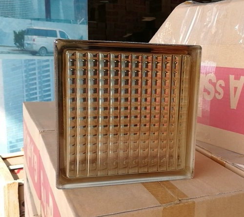 Цветная стеклянная кирпичная стена перегородка фоновый пол на стенах корпуса визуализация Эффект.