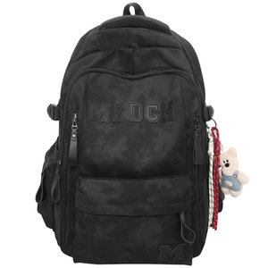 
Schoolbag for boys, high school students, large capacity backpack for women 2025 new fashionable and versatile outdoor travel lightweight backpack