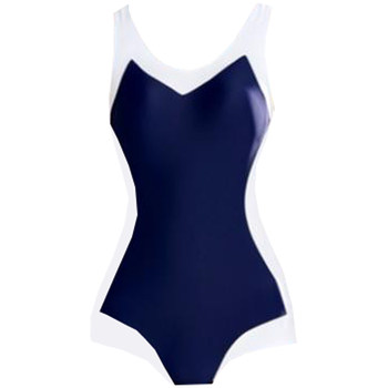 KISSINGGOURAMI Contrast Color Women One-piece Swimsuit
