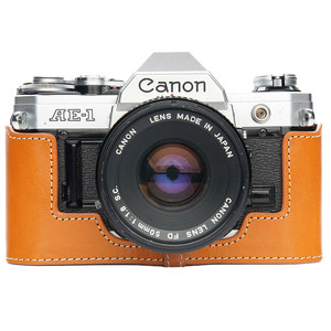 
Handmade cowhide Canon Canon AE1P A-1 camera bag retro leather case AE-1P film machine leather protective case