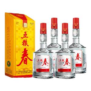
Wuliangchun 45% 500ml*4 bottles of strong-flavor liquor pure grain wine, the official flagship product of Wuliangye Co., Ltd.
