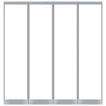 
Thickened and warm PVC self-priming door curtain comes with a full set of accessories