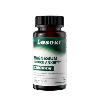 losoki magnesium threonate magnesium supplement supplement vitamin D3+K2 original imported authentic flagship store