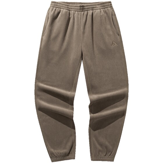 
ANTA fire shell polar fleece trousers for men 2025 new autumn and winter outdoor sports windproof warm plus velvet loose sweatpants