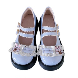 Meie Diary Lolita Shoes Year Of The Rabbit Cute Spring Student Big Toe Thick Soled Lo Shoes