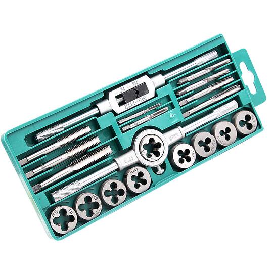 WYNNsky ダイ＆タップセット SAEとメトリック、六角スレッドダイス、外部スレッド用スレッドタップ、スレッドレンチ、スレッドピッチゲージ、86ピースゲージキッ WYNNsky ダイ＆タップセット SAEとメトリック、六角スレッドダイス