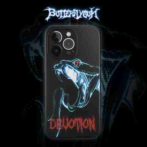 Butterflygun Dark Gothic DEVOTION SNAKE Custom Made Handmade Phone Case
