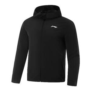 
Li Ning authentic 2025 new men's reflective solid color zipper hooded sun protection sports jacket AFDV249-1