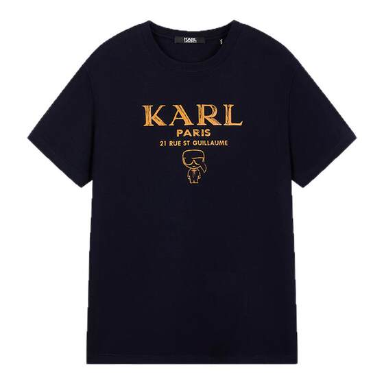 
KARL LAGERFELD [cotton] business casual short-sleeved T-shirt 25 summer new style Galeries Lafayette men's tops