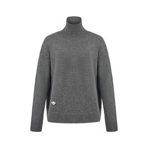
[100% cashmere] Yangmao Dao Waterfall New half-turtleneck sweater for spring and autumn for women