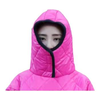 Electric vehicle windbreaker quilt for men and women, thickened, warm and velvet