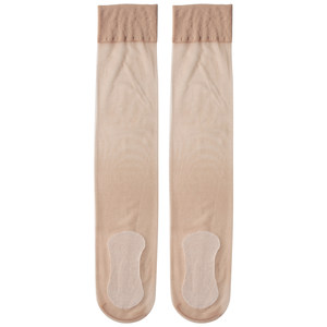 
Summer thin women wear JK non-slip calf socks black half-tube socks anti-hook silk invisible skin tone to make them look slim and medium-tube socks