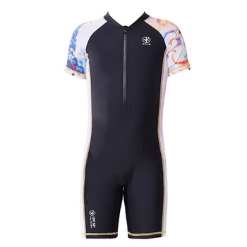 
Zhouke boy one-piece flat horn swimsuit swimming training