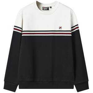 
FILA official men's pullover sweatshirt 2025 winter new fashion casual and comfortable pure cotton knitted top