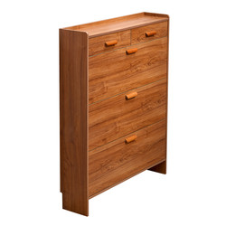 Solid wood ultra-thin Italian style tip shoe cabinet