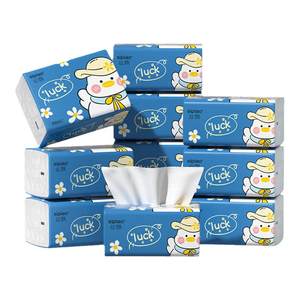 
Silky paper [30 packs of 5 layers] cartoon duck facial tissue napkins mother and baby lucky duck embossed hand wipes