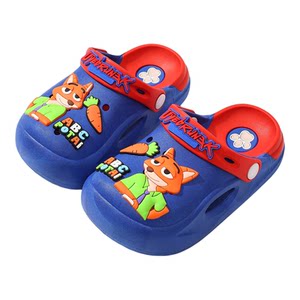 
Children's Baotou Crocs Summer Men's and Women's Baby Zootopia Judy Nick Soft-soled Anti-Slip Home Slippers