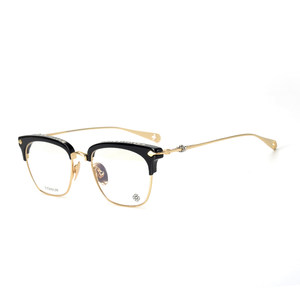 
Jian Danluo's heart-temperature versatile glasses frame for men and women retro fashion glasses frame half frame titanium frame for myopia glasses frame