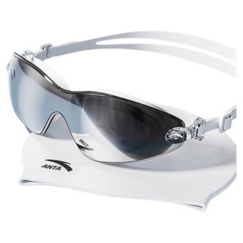 
Anta Water Eye Swimming Glasses HD Anti-fog Waterproof Myopia with Degree Ladies Men's Swimming Glasses Swimming Cap Set