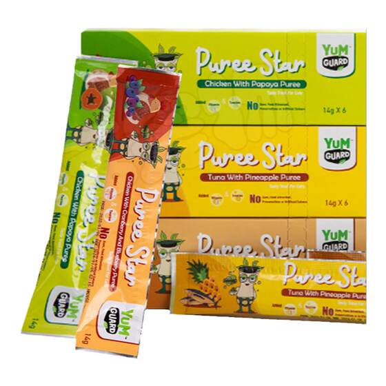 
Yingjia Meow Star Strips Glue-free Cat Strips Fresh Hydration, Bad Breath Removal, Gastrointestinal Supplement, Prebiotic Cat Snacks, Meat Purée