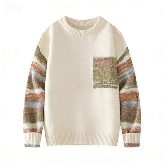 
Baleno SK crew neck sweater men's 2026 spring and summer new American style loose lazy style casual sweater YS